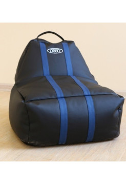 Кресло-мешок для детей черное, кожзам 